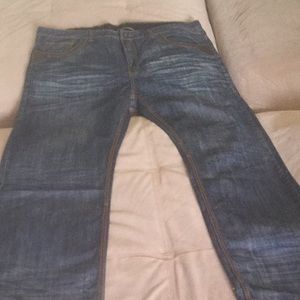 Men’s denim jeans.